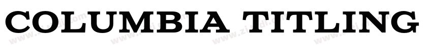 Columbia titling sta字体转换